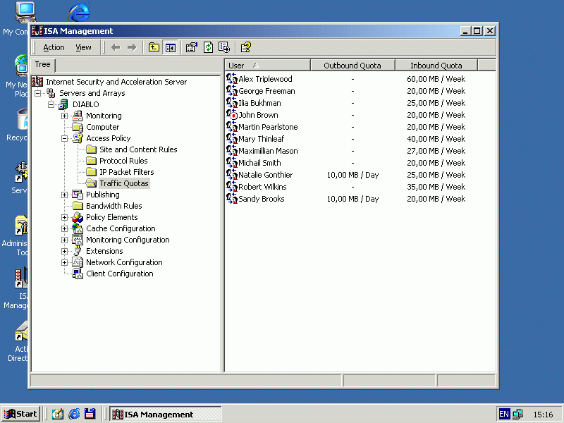 TrafficQuota Screenshot